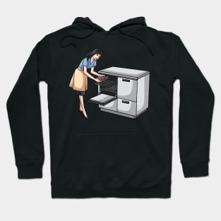 Bacon - Woman Cooking Bacon Hoodie